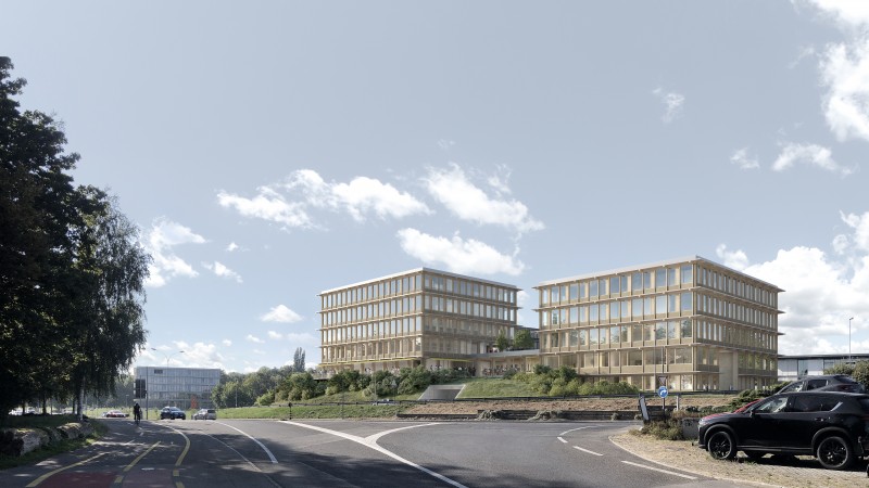 B2A 039 - UNIL b&acirc;timent pour les Sciences Humaines vue-route