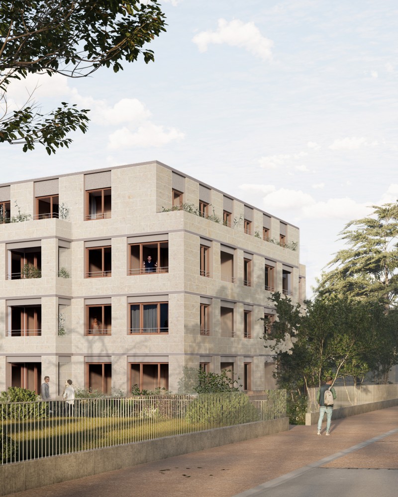 B2A 070 - 28 logements sociaux perspective-pierre-recoupe