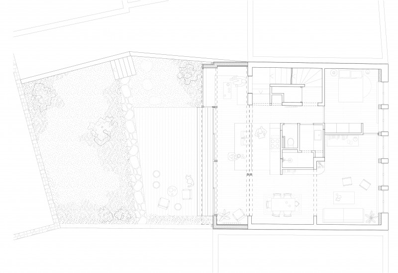 B2A 058 - Maison à la Mouzaïa rue-des-mignottes_pln
